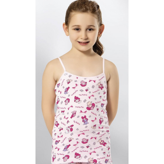 Kota 3405 Kız Çocuk Baskılı İp Askı Atlet 