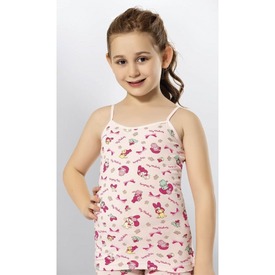 Kota 3405 Kız Çocuk Baskılı İp Askı Atlet 