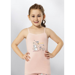 Kota 3408 Kız Çocuk Parça Baskı İp Askı Atlet