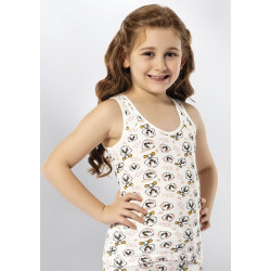 Kota 3412 Kız Çocuk Baskılı Geniş Askı Atlet 