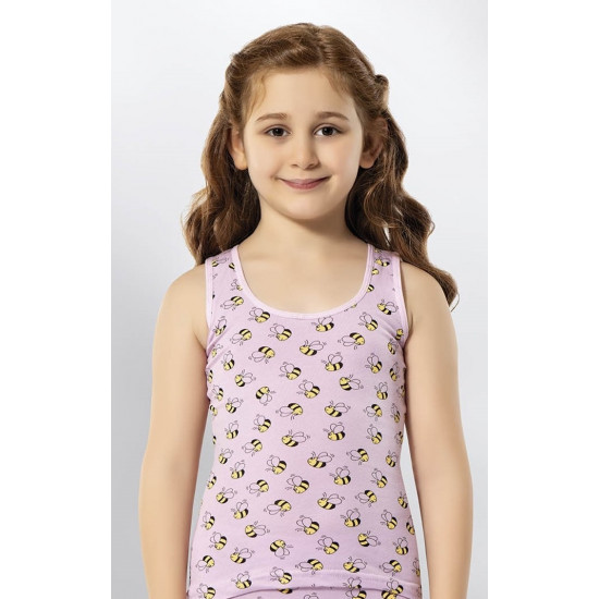 Kota 3412 Kız Çocuk Baskılı Geniş Askı Atlet 