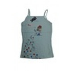 Gümüş 3100 Kız Çocuk Likralı Renkli İp Askılı Atlet