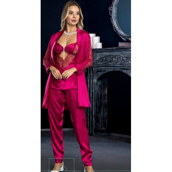 JENİKA Kadın 2'Li Saten Gecelik Takımı